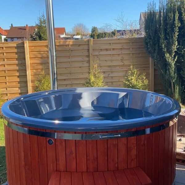 Mobiles Badefass / Badezuber / Hot Tub / Whirlpool auf dem Anhänger zu vermieten – Bild 4
