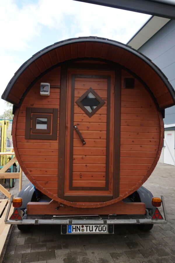 Fasssauna aus Zeder Holz 3,0m X 2,0m – Bild 2