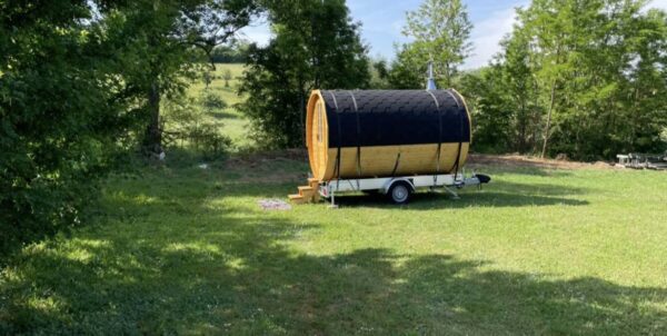 Mobile-Fasssauna – Bild 2